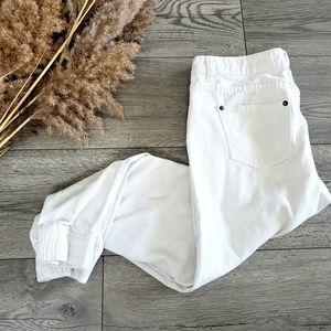 Cotton on sporty style white jeans